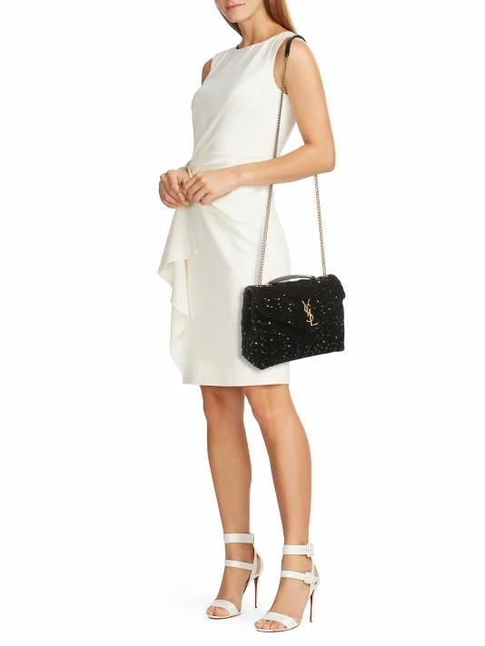 Deals ✔️ Saint Laurent Small Loulou Matelassé Sequin Shoulder Bag 🔥 - Image 3