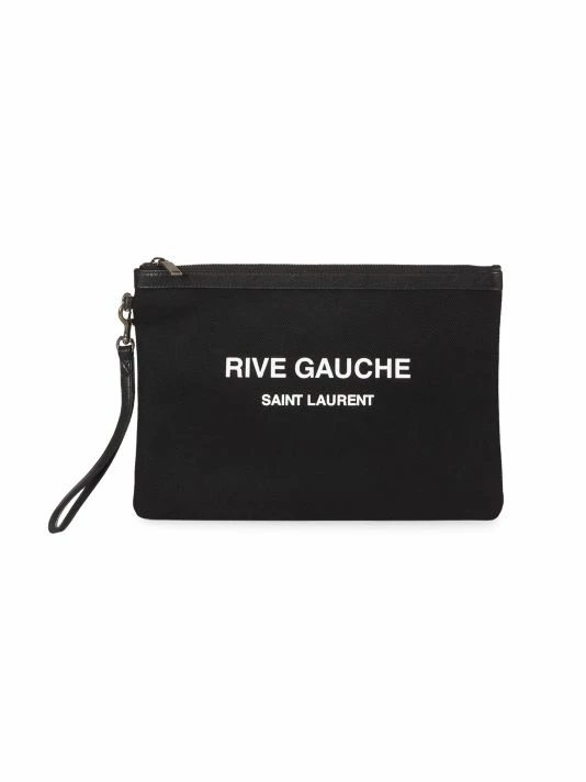 Flash Sale ✔️ Saint Laurent Rive Gauche Zipper Pouch For Men ✨