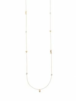Hot Sale ✨ Saint Laurent Goldtone Long Necklace 🥰