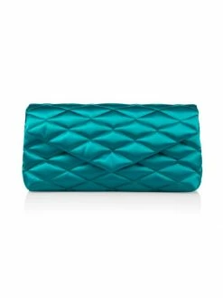 Flash Sale ⌛ Saint Laurent Quilted Satin Clutch Bubblegum 🧨