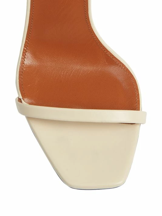 Top 10 ๐ฏ Saint Laurent Opyum Logo-Heel Leather ๐ฉด Sandals ๐งจ - Image 4