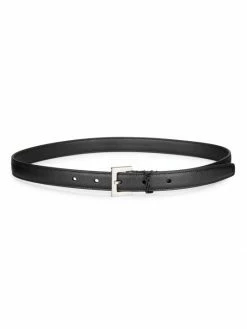 Top 10 🎉 Saint Laurent Grained Leather Logo Buckle Belt 🌟