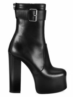 Deals 🎁 Saint Laurent Mina Platform Leather 🥾 Boots 🛒