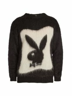 Discount 💯 Saint Laurent Playboy Mohair Sweater For Men 👍