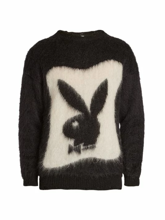 Discount 💯 Saint Laurent Playboy Mohair Sweater For Men 👍