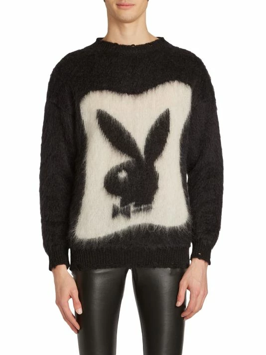 Discount 💯 Saint Laurent Playboy Mohair Sweater For Men 👍 - Image 3