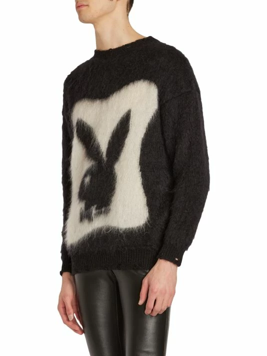 Discount 💯 Saint Laurent Playboy Mohair Sweater For Men 👍 - Image 4