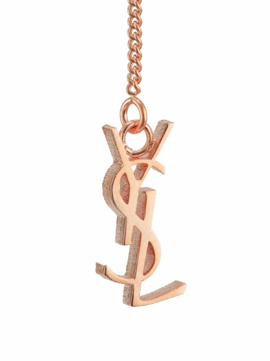 Top 10 👏 Saint Laurent Goldtone YSL Monogram Drop Earrings ❤️ - Image 4