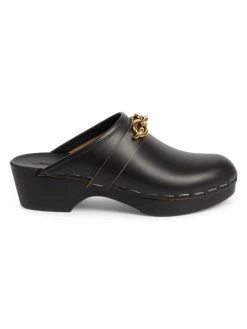 Best deal ⌛ Saint Laurent Toff Embellished Leather Clogs 🔔