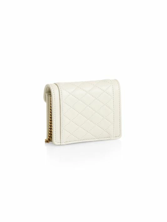 Best Pirce ๐ฏ Saint Laurent Mini Gaby Quilted Leather Micro Bag-On-Chain Blancv Intage ๐ - Image 4