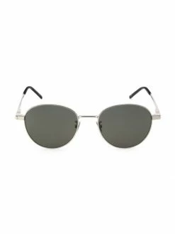 Best reviews of 👍 Saint Laurent Classic 53MM Round 👓 Sunglasses For Men 🎁