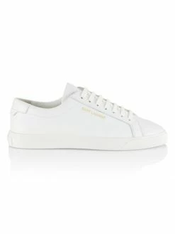 Best Pirce 🔥 Saint Laurent Andy Logo Low-Top 👟 Sneakers 🧨