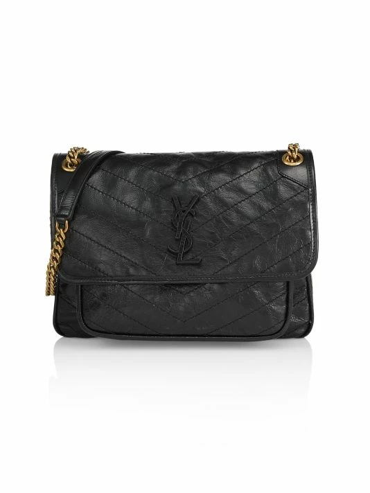 New ✔️ Saint Laurent Medium Niki Quilted Leather Shoulder Bag ⌛