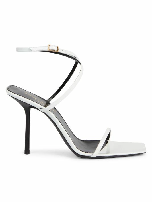 Buy ๐ Saint Laurent Leather High-Heel ๐ฉด Sandals ๐งจ