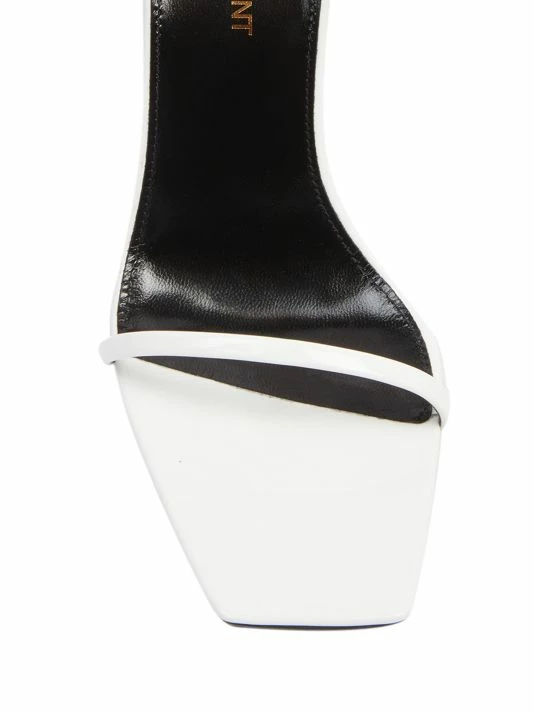 Buy ๐ Saint Laurent Leather High-Heel ๐ฉด Sandals ๐งจ - Image 4