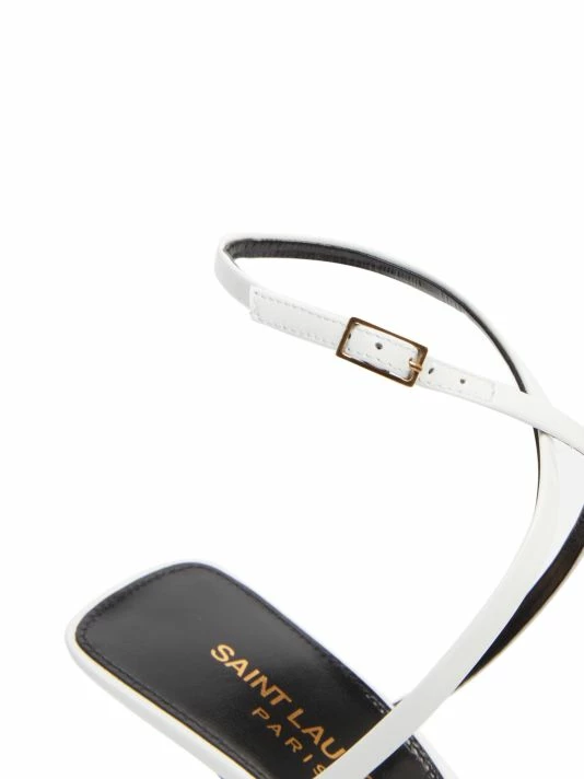 Buy ๐ Saint Laurent Leather High-Heel ๐ฉด Sandals ๐งจ - Image 6