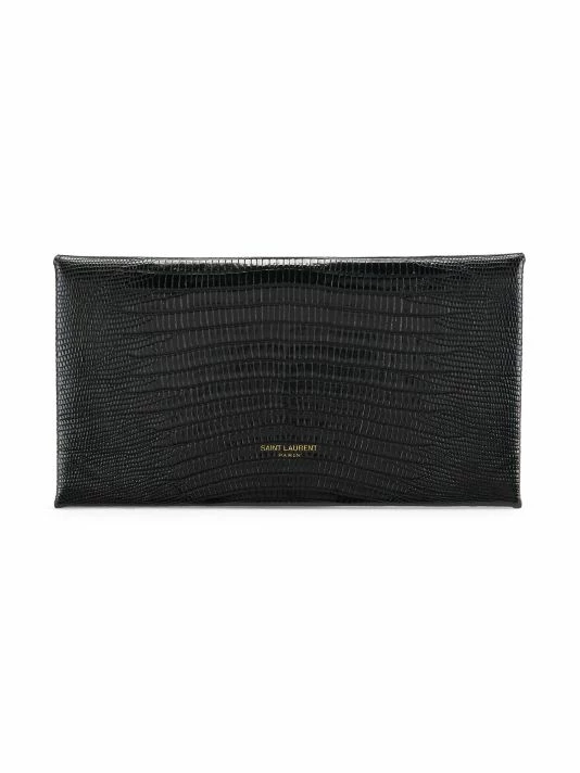Top 10 ⭐ Saint Laurent Paloma Lizard-Embossed Leather Pochette ✨ - Image 2