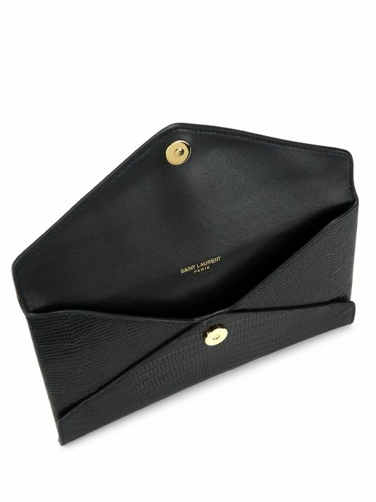 Top 10 ⭐ Saint Laurent Paloma Lizard-Embossed Leather Pochette ✨ - Image 3