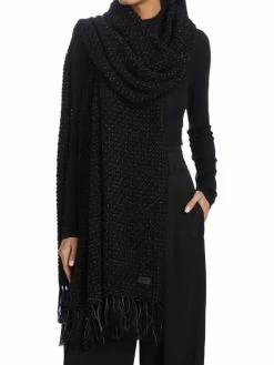 Brand new 👏 Saint Laurent Cashmere Jacquard Lamé Stripe Scarf 🔔