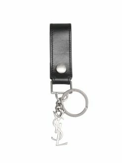 Flash Sale 😀 Saint Laurent Logo Leather Key Chain For Men 😍