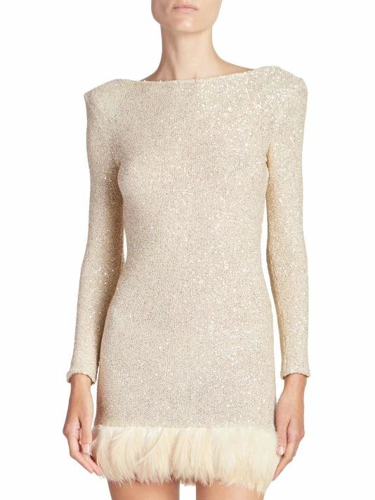 Cheap 😀 Saint Laurent Knot-Back Knit Minidress ❤️ - Image 3