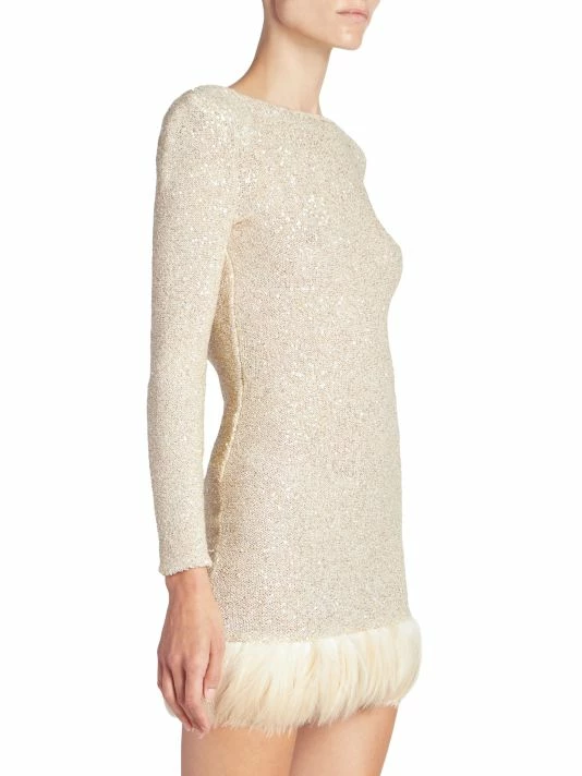 Cheap 😀 Saint Laurent Knot-Back Knit Minidress ❤️ - Image 4