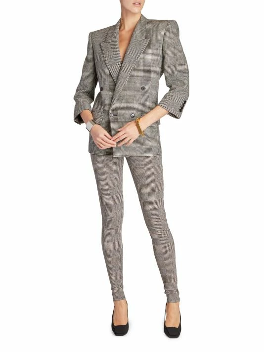 Cheapest 🌟 Saint Laurent Glen Check Double-Breasted Jacket ✨ - Image 2