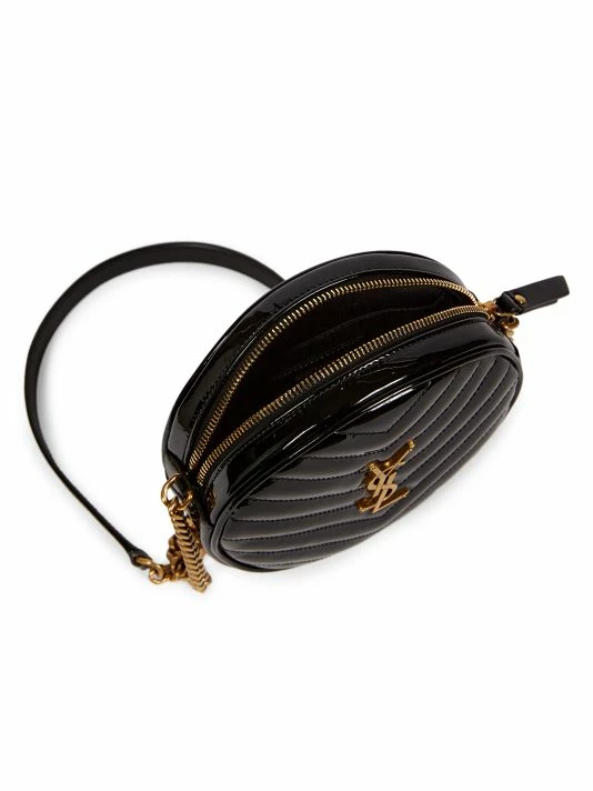 Cheap ๐ Saint Laurent Jade Round Matelassé Patent Leather Camera Bag ๐ - Image 3