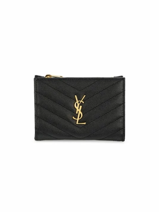 Best reviews of ๐งจ Saint Laurent Leather Logo Wallet ๐งจ