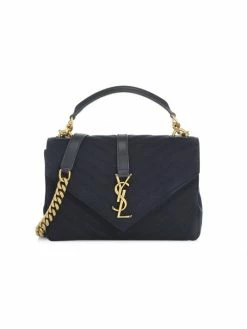 Wholesale 🌟 Saint Laurent Medium College Matelassé Leather Shoulder Bag 🤩