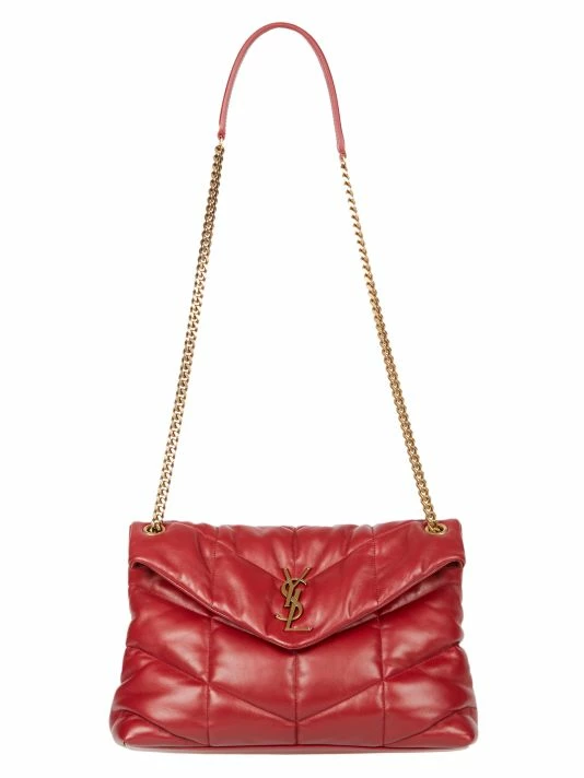 Promo 😀 Saint Laurent Medium Loulou Puffer Leather Shoulder Bag Bianco Cream 🎉 - Image 4