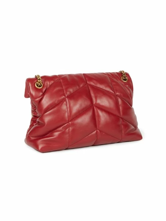 Promo 😀 Saint Laurent Medium Loulou Puffer Leather Shoulder Bag Bianco Cream 🎉 - Image 5