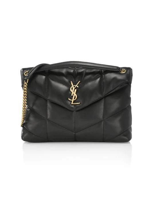 Promo 😀 Saint Laurent Medium Loulou Puffer Leather Shoulder Bag Bianco Cream 🎉 - Image 8