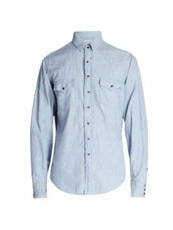 Deals ✔️ Saint Laurent Classic Western 👚 Shirt For Men 🎉