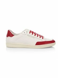 Best Sale 🎉 Saint Laurent Court Classic Leather Low-Top 👟 Sneakers For Men 🛒