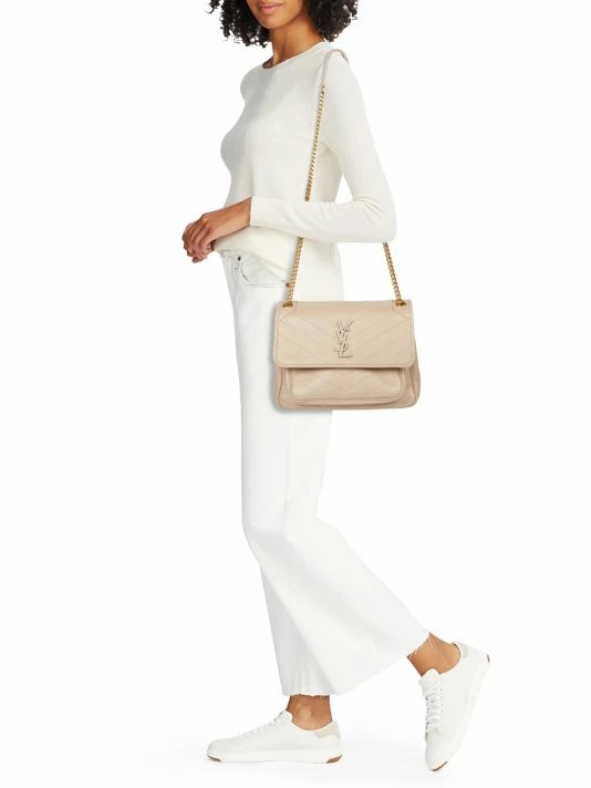 Coupon 😉 Saint Laurent Medium Niki Leather Shoulder Bag Black 🎉 - Image 2