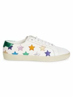 Buy 👏 Saint Laurent California Stars Leather 👟 Sneakers For Men 🎁