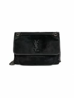 Promo 🎁 Saint Laurent Niki Pony Hair Shoulder Bag 🌟