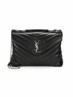 Deals 🎉 Saint Laurent Medium Loulou Matelassé Leather Shoulder Bag Black 🔥