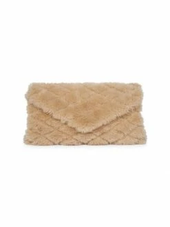 Best Pirce 🥰 Saint Laurent Large Sade Shearling Clutch ⭐