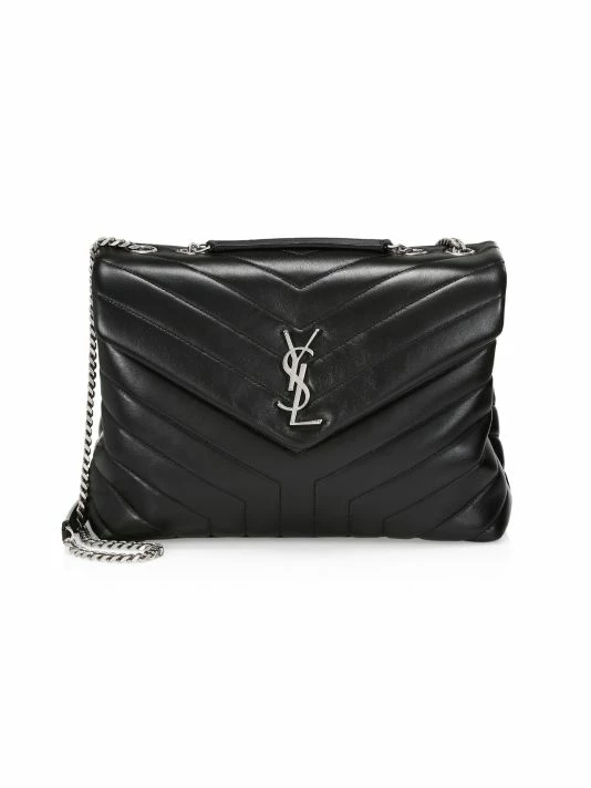 Deals 🎉 Saint Laurent Medium Loulou Matelassé Leather Shoulder Bag Black 🔥 - Image 5