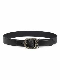 Coupon ⌛ Saint Laurent Monogram Celtic Leather Belt ❤️