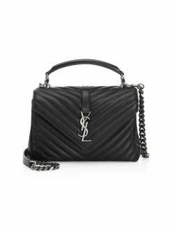 Best reviews of 🧨 Saint Laurent Medium Collège Matelassé Leather Bag 💯