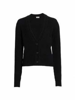 Deals ⭐ Saint Laurent Sequin Logo Cashmere Cardigan 💯