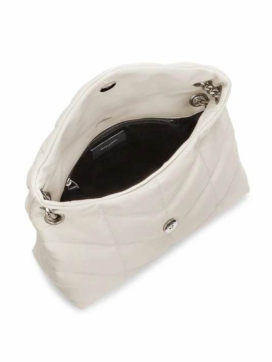 Promo 🎉 Saint Laurent Small Loulou Puffer Leather Crossbody Bag Blanc Vintage 🎉 - Image 4