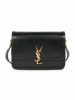 Best reviews of 😀 Saint Laurent Medium Solferino Monogram Leather Crossbody Bag Nero ⌛