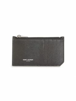 Hot Sale 🔔 Saint Laurent Leather Credit Card Holder For Men 🌟