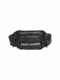 Buy 🌟 Saint Laurent Logo Belt Bag For Men Dark Kaki 😀