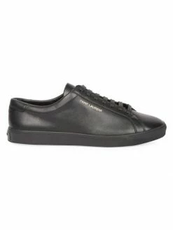 Hot Sale ❤️ Saint Laurent Andy Leather Low-Top 👟 Sneakers For Men 👏