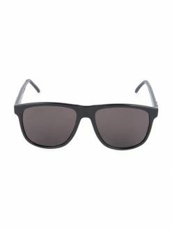 Hot Sale 😀 Saint Laurent 56MM Rectangular 👓 Sunglasses For Men ⌛